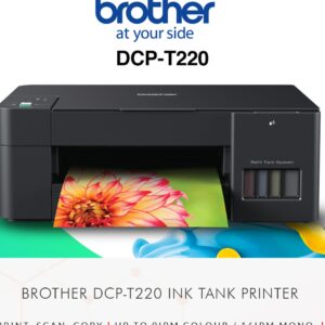 Brother DCP T220 3-in-1 Inkjet Color Printer